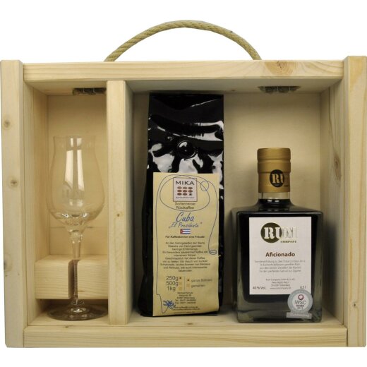 Rum Company Geschenkset Aficionado 0,5 L + Kaffee