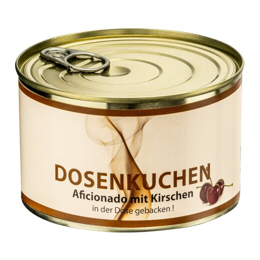 Dosenkuchen Aficionado mit Kirschen