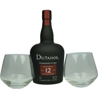 Dictador 12 YO Geschenkset mit 2 Gläsern