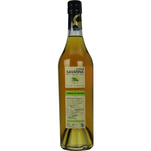 Savanna Creole Rhum Agricole Vieux 7 Jahre 0,5 l