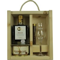 Rum Company Geschenkset Aficionado 0,5 L+Zigarre+Dosenkuchen