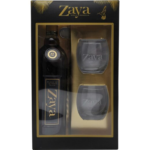 Zaya Gran Reserva 12 YO + GB mit 2 Gläsern