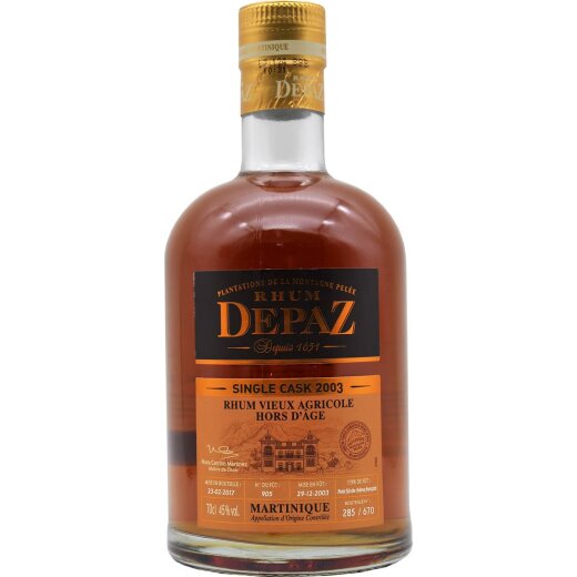 Depaz Rhum Single Cask 2003 lim. Edition