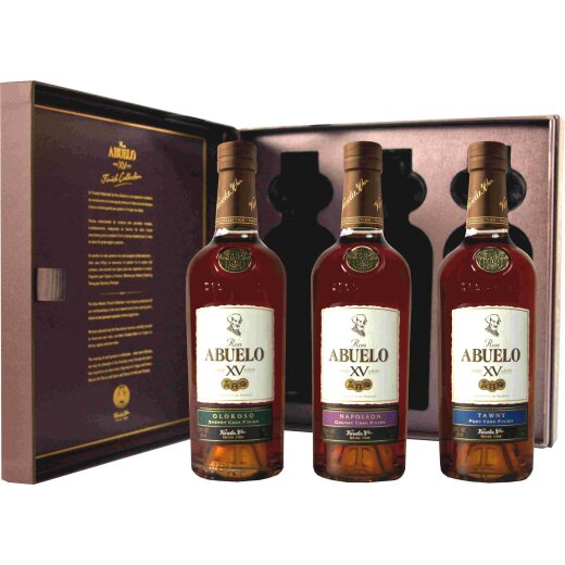 Abuelo 15YO Cask Finish Collection Triple Pack 3x0,2L