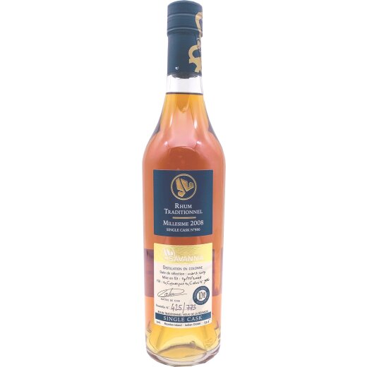 Savanna Rhum Vieux Agriclole Single Cask 10 YO 2008/2019/ 0,5 l