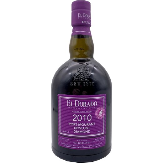 El Dorado Rum Blended in the Barrel 2010/2019 Port Mourant Uitvlugt Diamond Limited Edition