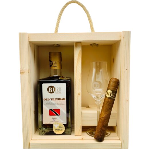 Rum Company Geschenkset Trinidad + Zigarre Grande Robusto