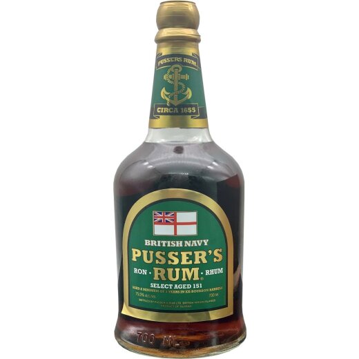 Pussers British Navy Rum Green Label Select 151