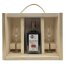Individuelle Geschenkbox 1 x 0,5l / 0,7l + 2 Gläser