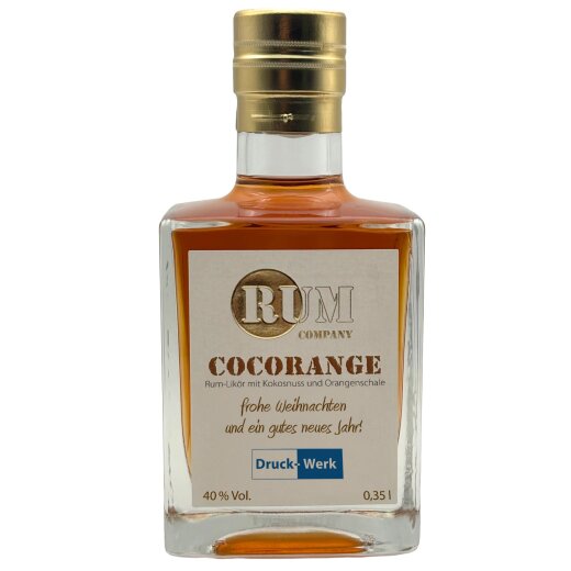 24x Cocorange 0,35 l mit individuellem Firmeneindruck