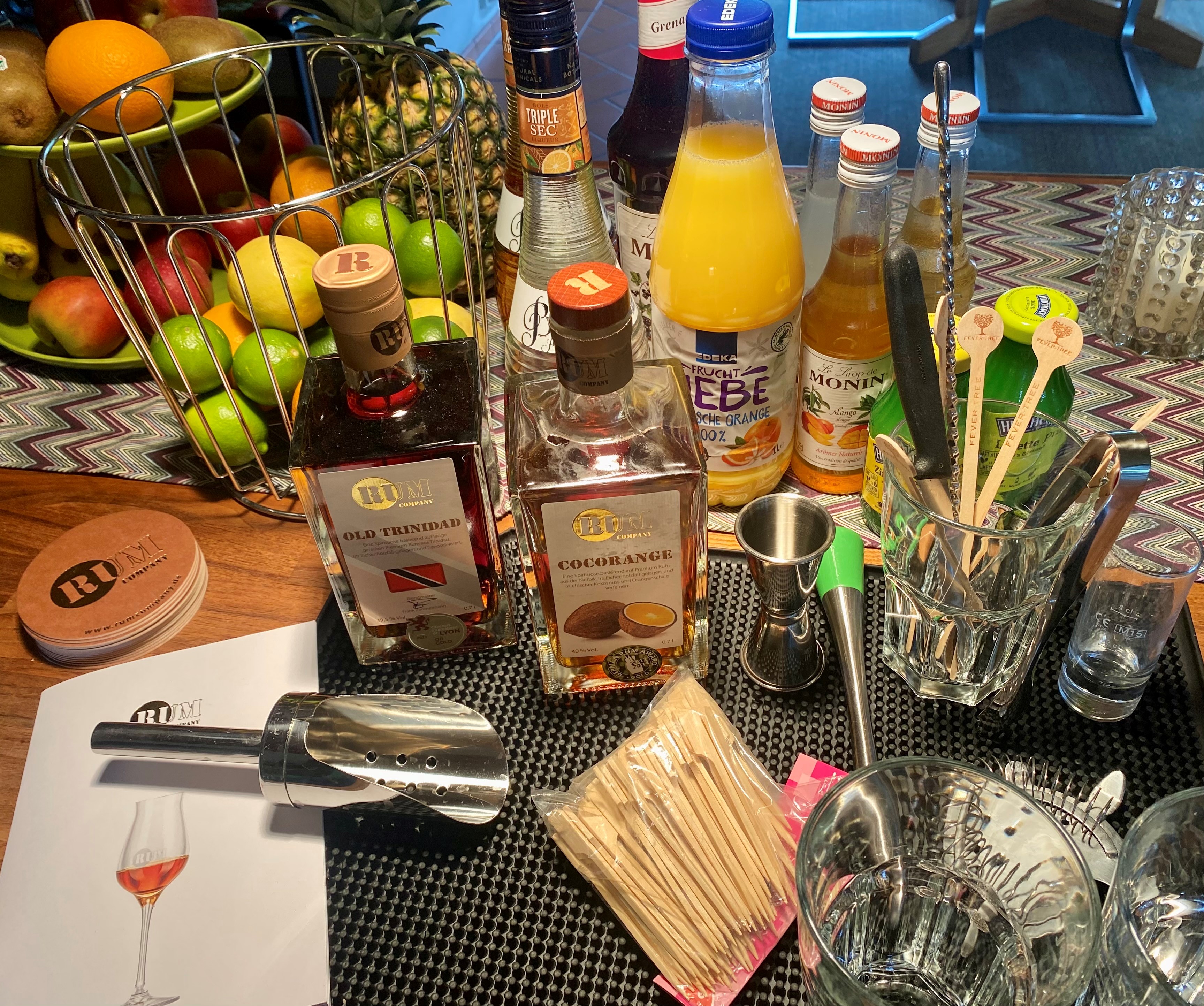 Cocktail Starterset Aufbau