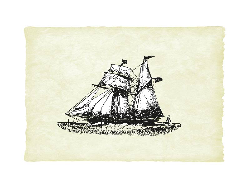 Segelschiff von Compagnie des Indes